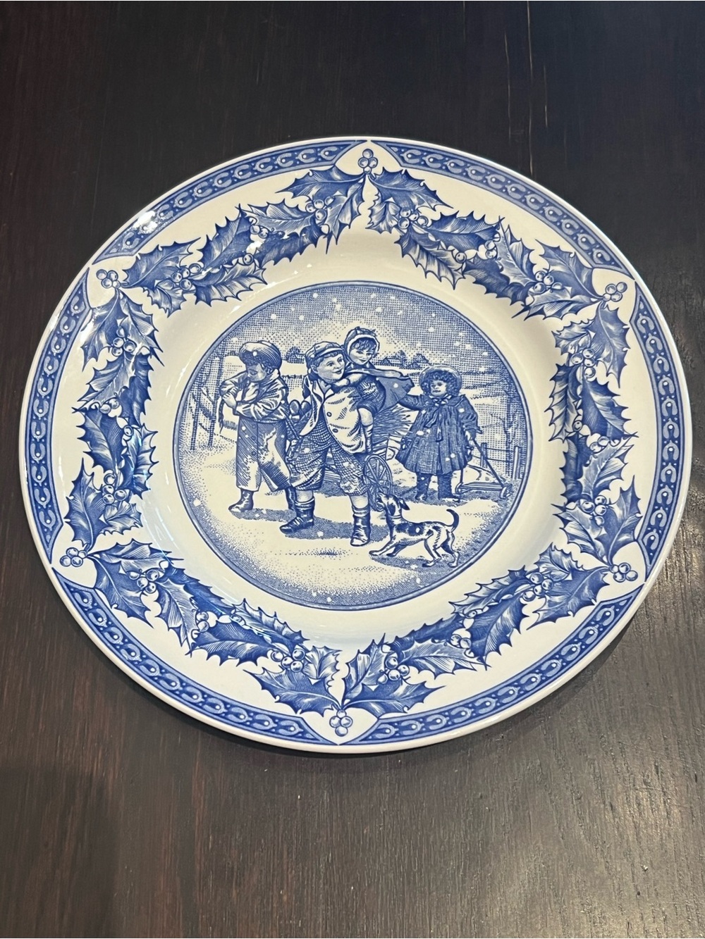Spode -Victorian Children- Gathering Kindling Scene Decorative Dinner Plate